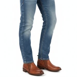 Luxurious Josef Seibel Leather Ankle Boots - Cognac Brown (Size 46/US 12)